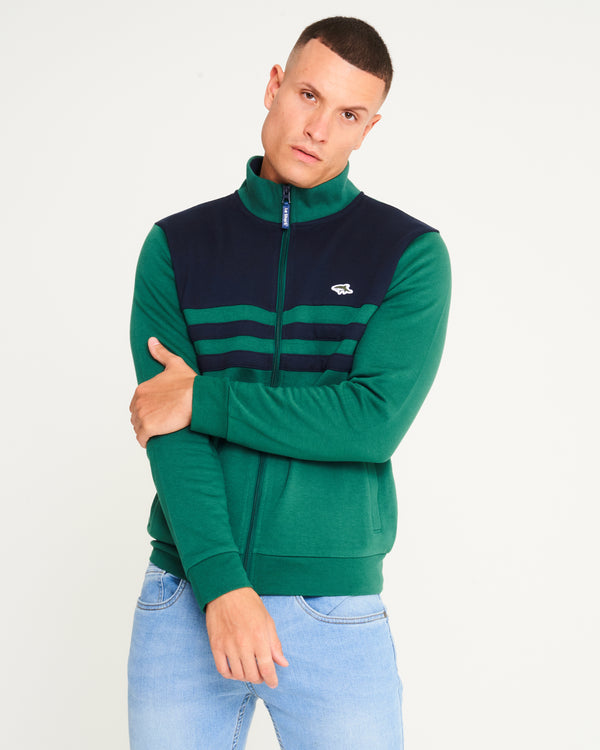 Redruth Turtle Neck Zip Through Sweat