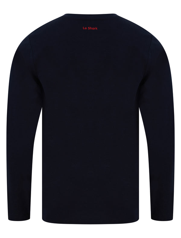 Quay Colour Block Cotton Pique Long Sleeve Top