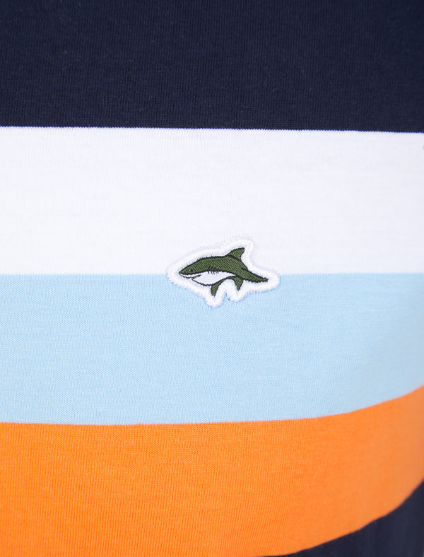 Saunders Cotton Striped T-Shirt