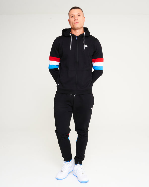 Prowse Fleece Co-ord With Stripes Tracksuit