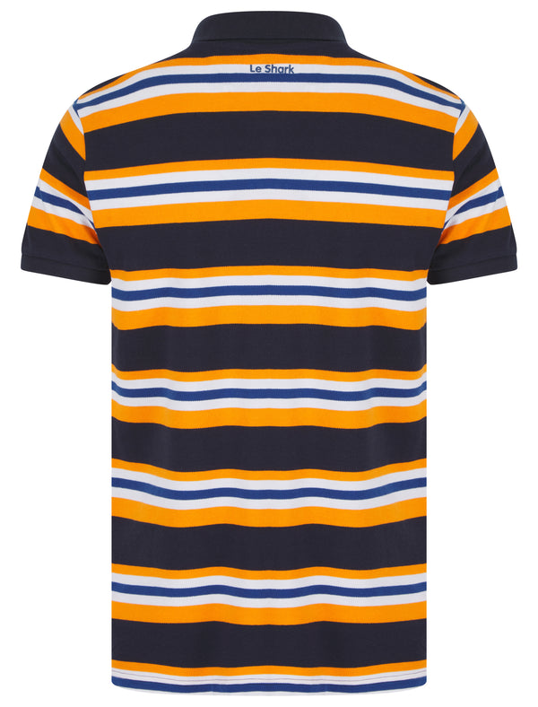 Shavers Cotton Striped Polo Shirt