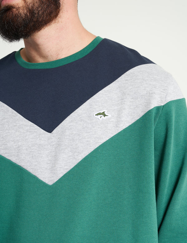 Randolf Fleece Colourblock Sweater