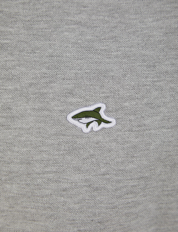 Rees Long Sleeve Cotton Pique Polo Shirt